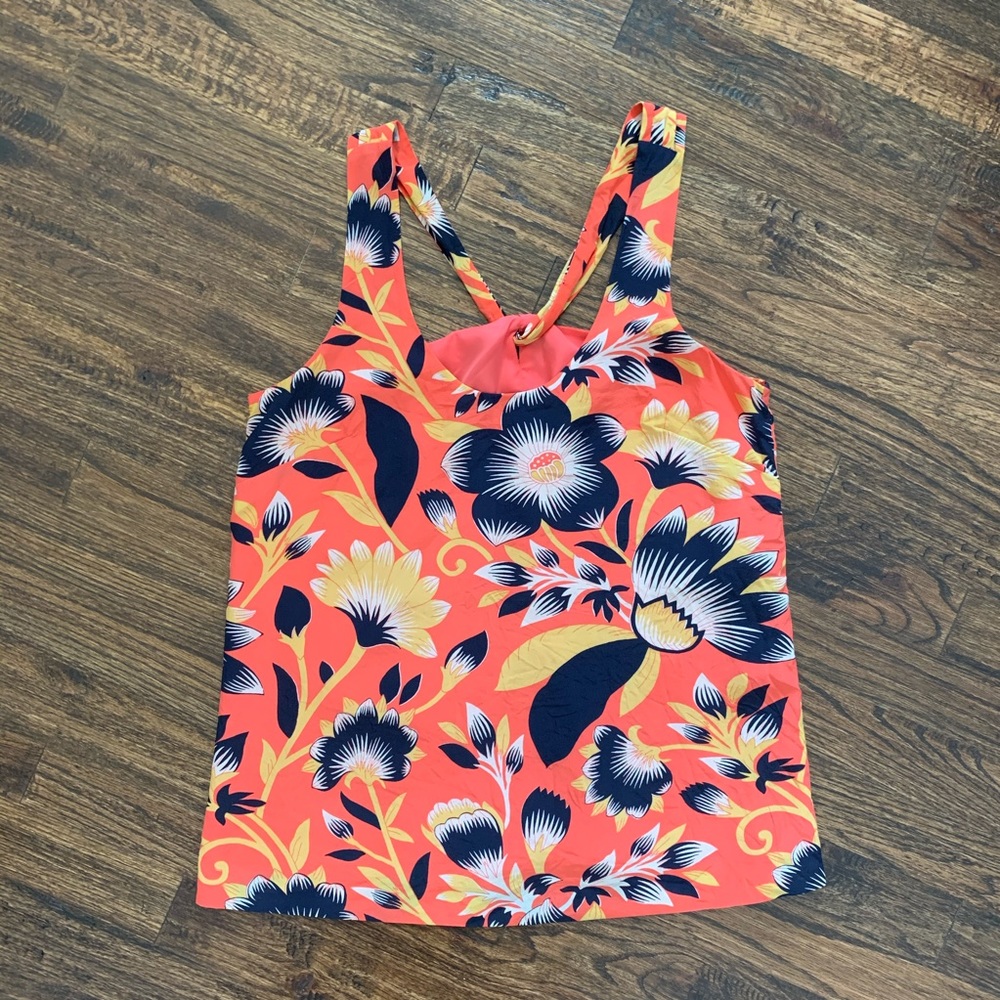 JCrew • Floral Racerback Tank - Picture 1 of 3
